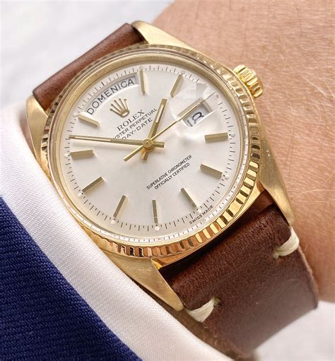 rolex day date gold edelstahl|solid gold rolex day date.